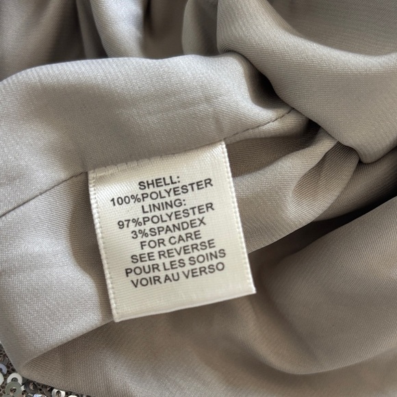 Ronny Kobo Collection Silver Sequin Long Sleeve Dress - Picture 15 of 15